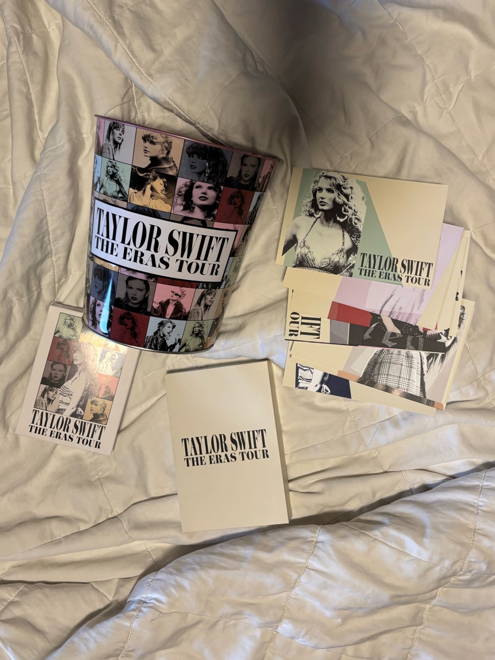 Taylor Swift Eras Tour Merch - popcorn tin, post cards - ephemera